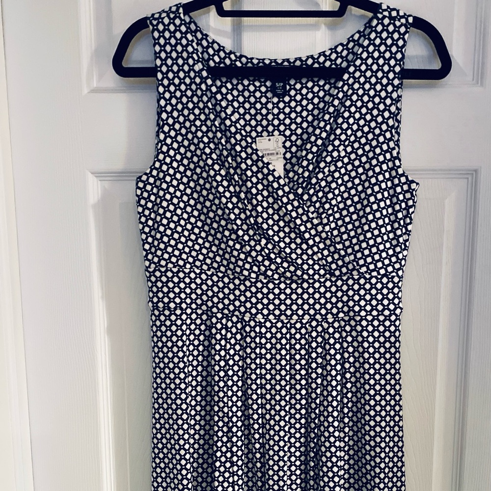 NWT Lands’ End Fit Flare Dress Small Petite